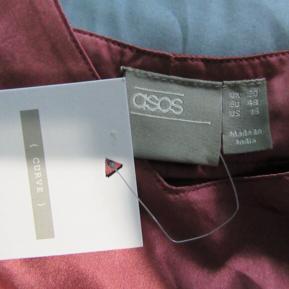 Womens New Asos Curve Cami Top Size 16 - Picture 4 of 5